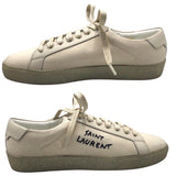 サンローラン SAINT LAURENT コートクラシックスニーカー 610648 アイボリー キャンバス ユニセックス スニーカー