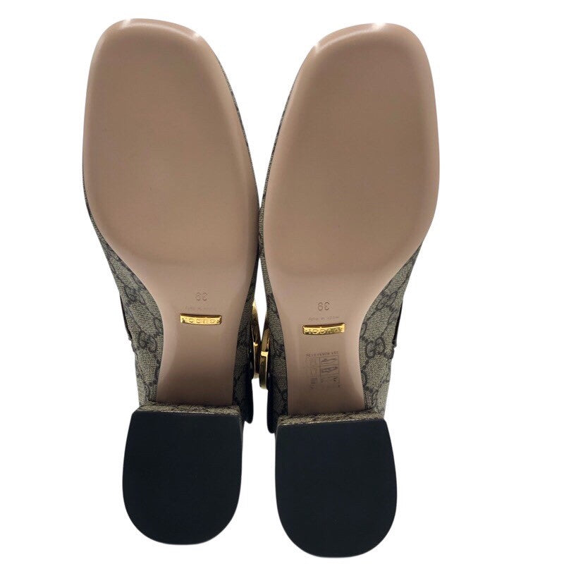 グッチ GUCCI GGスプリーム　ベルトショートブーツ 701706 ベージュ PVC レディース ブーツ