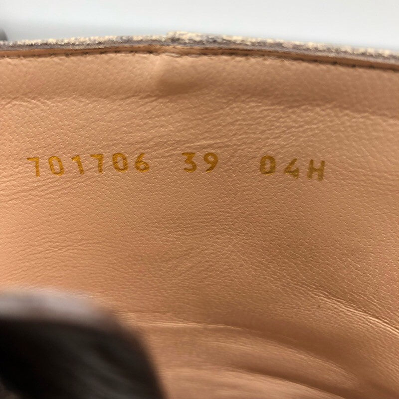 グッチ GUCCI GGスプリーム　ベルトショートブーツ 701706 ベージュ PVC レディース ブーツ
