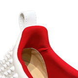 クリスチャン・ルブタン Christian louboutin スパイクソック スタッズスニーカー ファブリック・レザー メンズ スニーカー