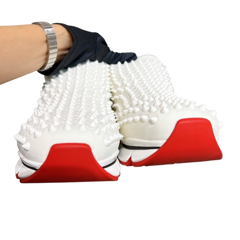 美品★クリスチャンルブタン・スタッズ付 シャークソール スニーカー(36.5) クリスチャン・ルブタン Christian louboutin スパイクソック