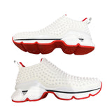 クリスチャン・ルブタン Christian louboutin スパイクソック スタッズスニーカー ファブリック・レザー メンズ スニーカー