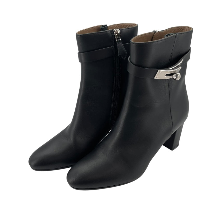 エルメス HERMES サンジェルマン ショートブーツ H182102Z ブラック レザー レディース ブーツ