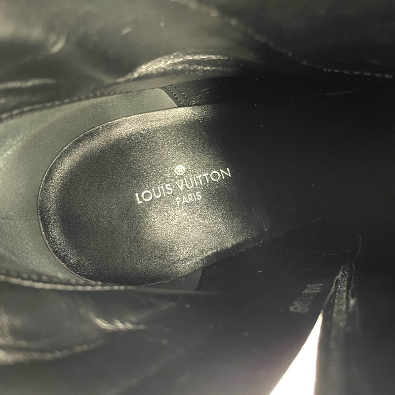 ルイ・ヴィトン LOUIS VUITTON キャットグラム スタートレイルライン ブーツ ブラック レザー レディース ブーツ