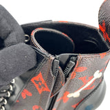 ルイ・ヴィトン LOUIS VUITTON キャットグラム スタートレイルライン ブーツ ブラック レザー レディース ブーツ