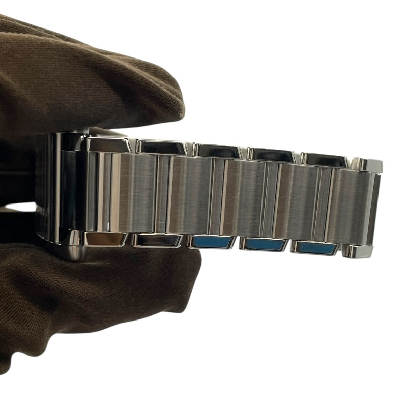 カルティエ Cartier タンクフランセーズ MM W51011Q3 ホワイト SS クオーツ レディース 腕時計