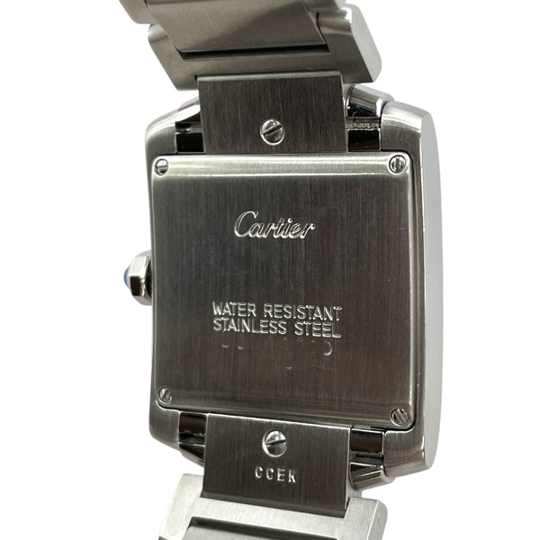 カルティエ Cartier タンクフランセーズ MM W51011Q3 ホワイト SS クオーツ レディース 腕時計