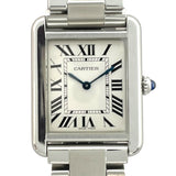 カルティエ Cartier タンクソロ SM W5200013 ホワイト SS クオーツ レディース 腕時計