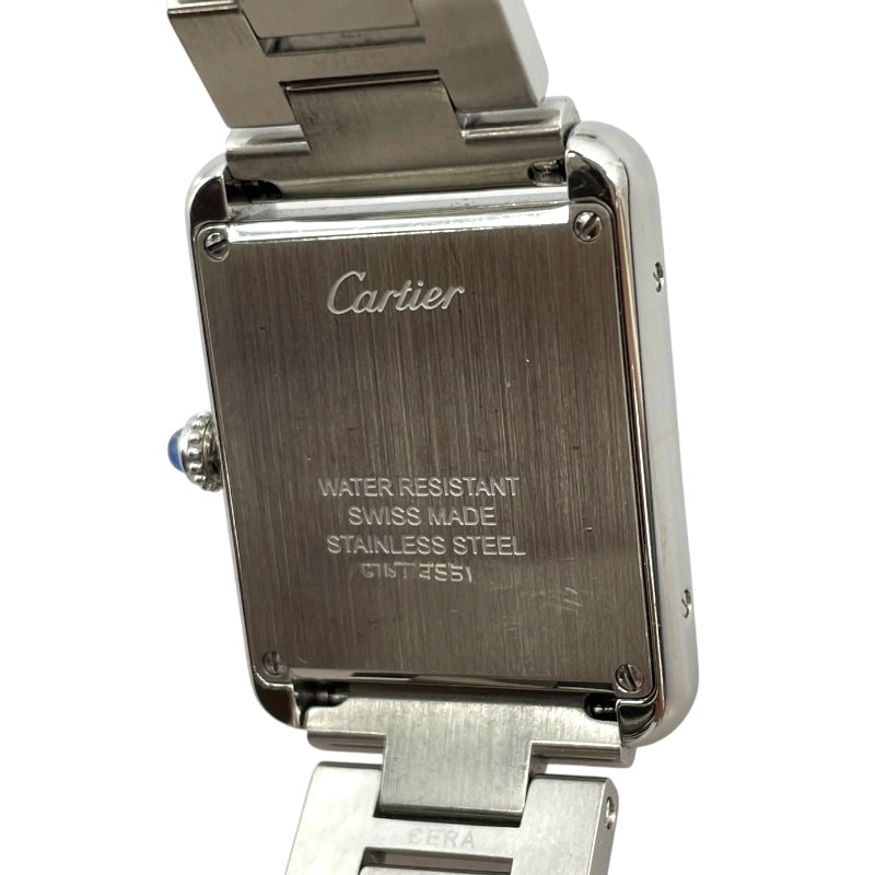 カルティエ Cartier タンクソロ SM W5200013 ホワイト SS クオーツ レディース 腕時計