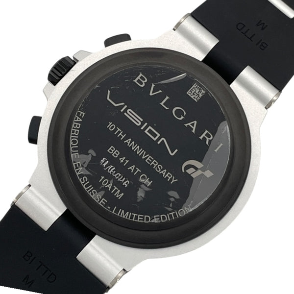 ブルガリ BVLGARI アルミニウム　グランツーリスモ 限定モデル 103893 グレー アルミ 自動巻き メンズ 腕時計