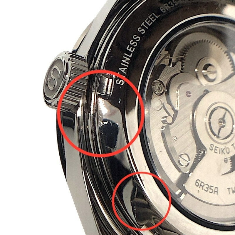 セイコー SEIKO プレサージュ SARX075 ホワイト SS 自動巻き メンズ 腕時計