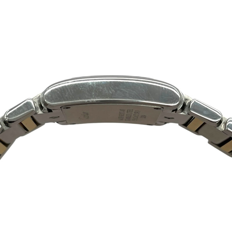 カルティエ Cartier タンクフランセーズ SM W51007Q4 ホワイト SS/YG クオーツ レディース 腕時計