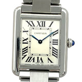 カルティエ Cartier タンクソロ SM W5200013 ホワイト SS クオーツ レディース 腕時計