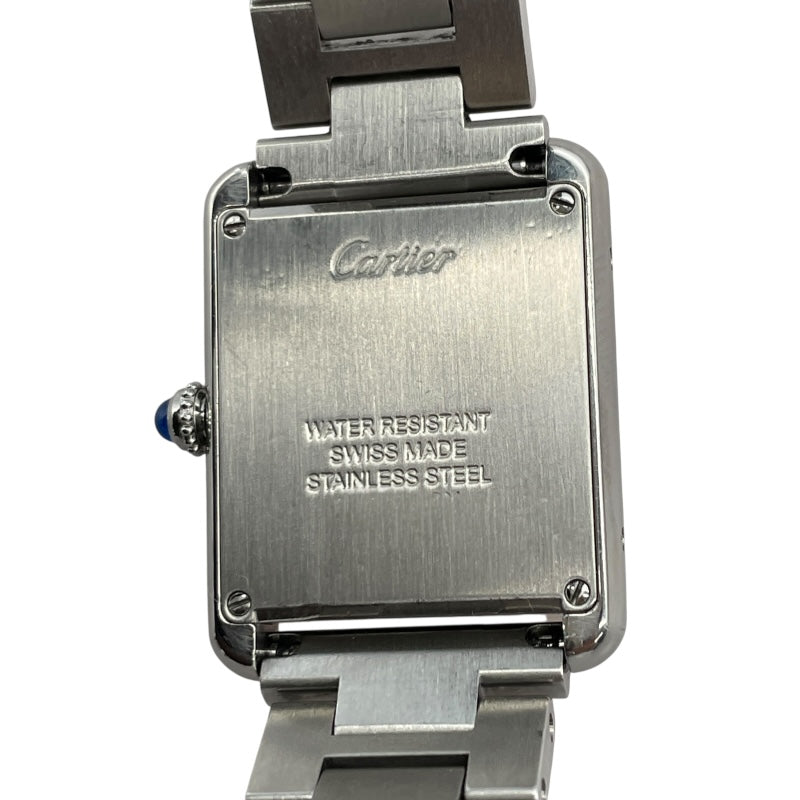 カルティエ Cartier タンクソロ SM W5200013 ホワイト SS クオーツ レディース 腕時計