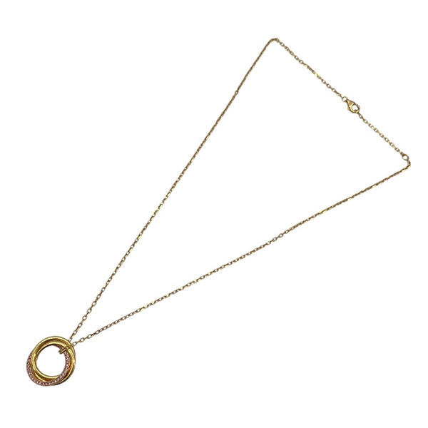 カルティエ Cartier トリニティネックレス ピンクゴールド 750 ピンクサファイア ジュエリー