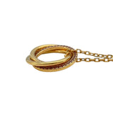 カルティエ Cartier トリニティネックレス ピンクゴールド 750 ピンクサファイア ジュエリー