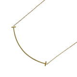 ティファニー TIFFANY＆CO Tスマイルネックレスラージ ゴールド Au750 ジュエリー