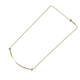 ティファニー TIFFANY＆CO Tスマイルネックレスラージ ゴールド Au750 ジュエリー