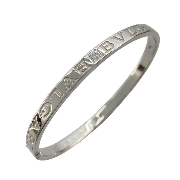 ブルガリ BVLGARI ブルガリブルガリロゴブレス ホワイトゴールド Au750 ダイヤモンド ジュエリー