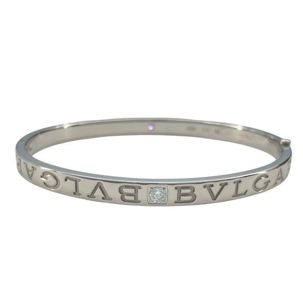 ブルガリ BVLGARI ブルガリブルガリロゴブレス ホワイトゴールド Au750 ダイヤモンド ジュエリー