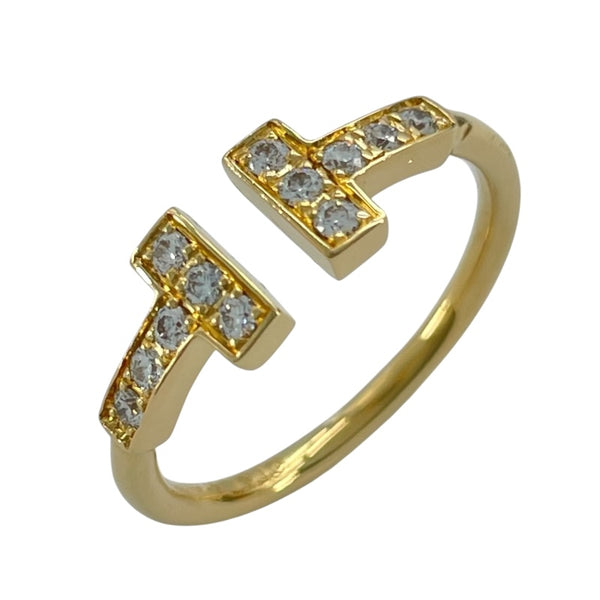 ティファニー TIFFANY＆CO Tワイヤーリング K18YG ジュエリー