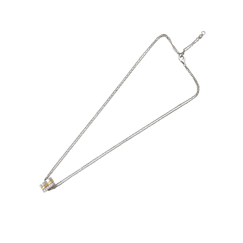 カルティエ Cartier ラブ3フープ ネックレス 750WG ダイヤモンド ジュエリー