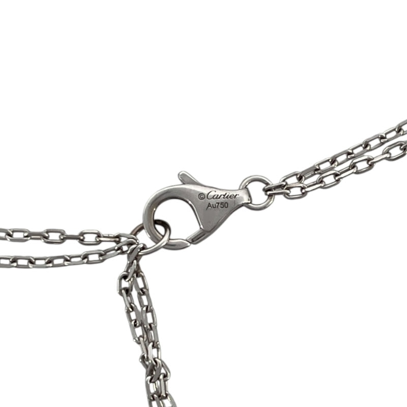 カルティエ Cartier ラブ3フープ ネックレス 750WG ダイヤモンド ジュエリー