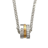 カルティエ Cartier ラブ3フープ ネックレス 750WG ダイヤモンド ジュエリー