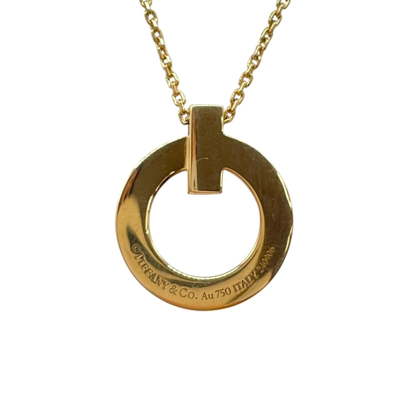 ティファニー TIFFANY＆CO Tワンミニサークルネックレス 750PG/ダイヤモンド ダイヤモンド ジュエリー
