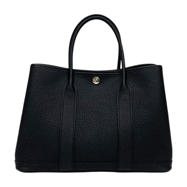エルメス HERMES ガーデンパーティTPM W刻 ブラック シルバー金具 ネゴンダ レディース トートバッグ