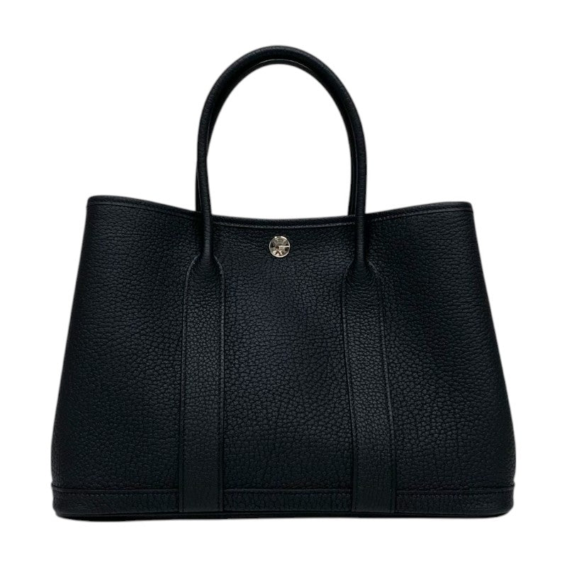 エルメス HERMES ガーデンパーティTPM W刻 ブラック シルバー金具 ネゴンダ レディース トートバッグ