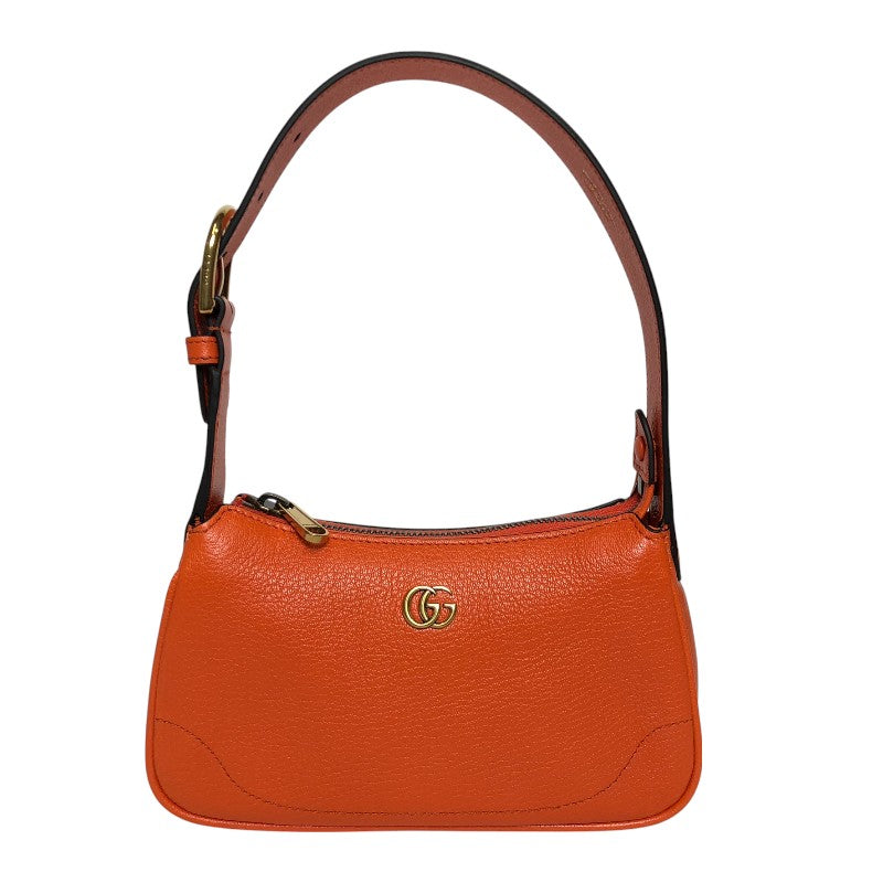 グッチ GUCCI アフロディーテ GGマーモント ハンドバッグ バッグ 739076 オレンジ ゴールド金具 レザー レディース ハンドバッグ