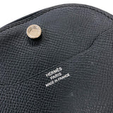 エルメス HERMES インザループ ミニ コインケース Y刻 ブルーインディゴ・ゴールド シルバー金具 ヴォーエプソン レディース コインケース