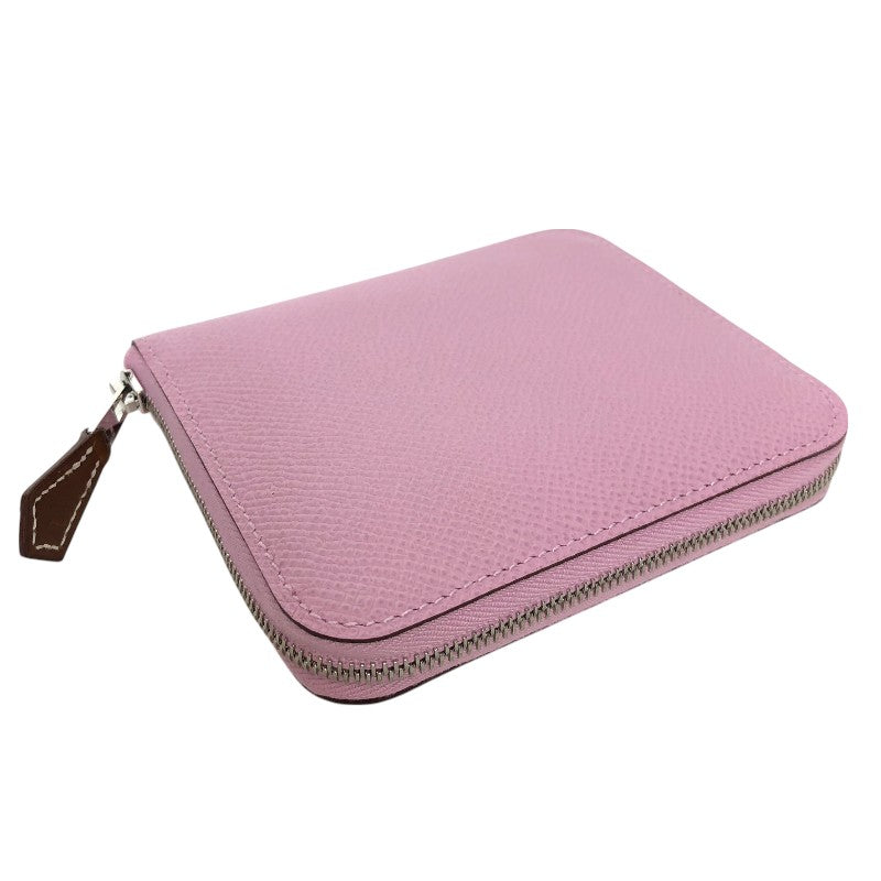 HERMES ピンク コインケース エルメス HERMES アザップコンパクト シルクイン Z刻 ピンク
