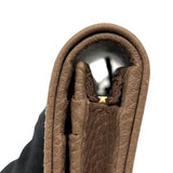 グッチ GUCCI ダブルGカードケース ウォレット 456126 ピンクベージュ レザー レディース 二つ折り財布