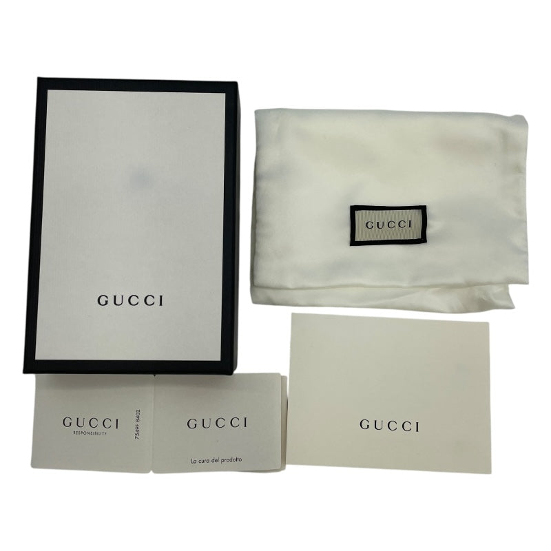 グッチ GUCCI GGカードケースウォレット 523155 ブラウン GGスプリーム レディース 二つ折り財布