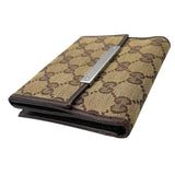グッチ GUCCI GGキャンバス 2ツ折り財布 112664 ブラウン GGキャンバス ユニセックス 二つ折り財布