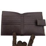 グッチ GUCCI GGキャンバス 2ツ折り財布 112664 ブラウン GGキャンバス ユニセックス 二つ折り財布