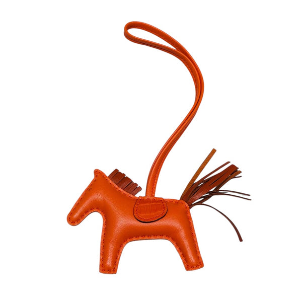 エルメス HERMES ロデオPM　タッチ Z刻 オレンジポピー アニョーミロ・アリゲーター ユニセックス チャーム