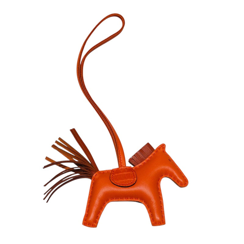 エルメス HERMES ロデオPM　タッチ Z刻 オレンジポピー アニョーミロ・アリゲーター ユニセックス チャーム