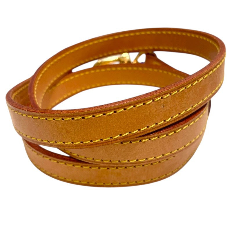 ルイ・ヴィトン LOUIS VUITTON ショルダーストラップ ブラウン　ゴールド金具 ヌメ革 レザー ユニセックス ストラップ