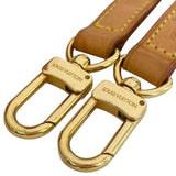 ルイ・ヴィトン LOUIS VUITTON ショルダーストラップ ブラウン　ゴールド金具 ヌメ革 レザー ユニセックス ストラップ