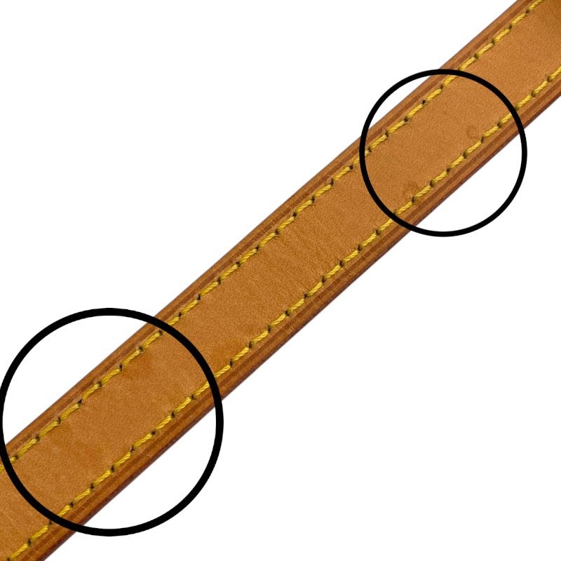 ルイ・ヴィトン LOUIS VUITTON ショルダーストラップ ブラウン　ゴールド金具 ヌメ革 レザー ユニセックス ストラップ