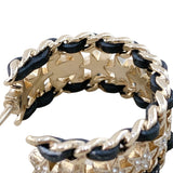 シャネル CHANEL ココマークフープピアス GD金具/ブラック メタル アクセサリー