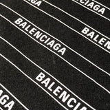 バレンシアガ BALENCIAGA ロゴライン 半袖Tシャツ 570805 ブラック コットン メンズ 半袖Ｔシャツ