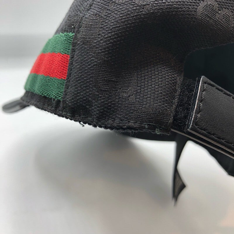 グッチ GUCCI GGキャンバス　キャップ 200035”601491 ブラック キャンバス ユニセックス その他ファッション雑貨