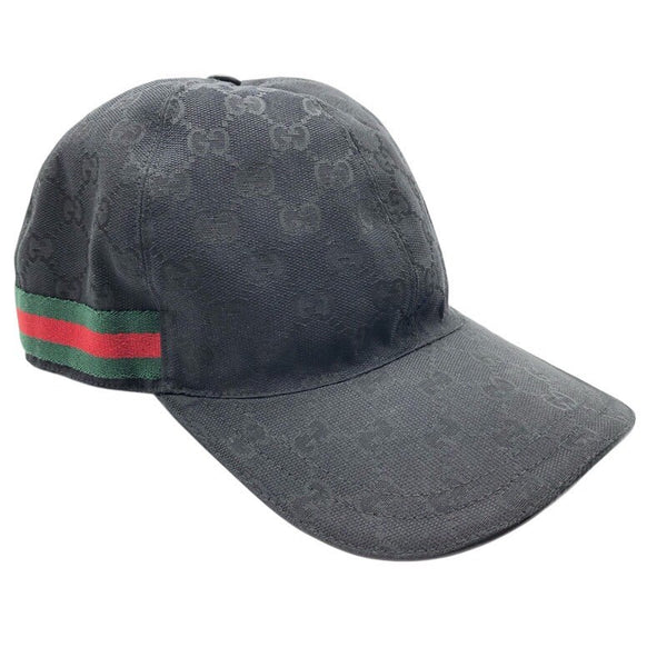 グッチ GUCCI GGキャンバス　キャップ 200035”601491 ブラック キャンバス ユニセックス その他ファッション雑貨