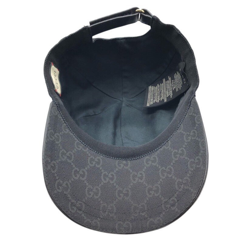 グッチ GUCCI GGキャンバス　キャップ 200035”601491 ブラック キャンバス ユニセックス その他ファッション雑貨