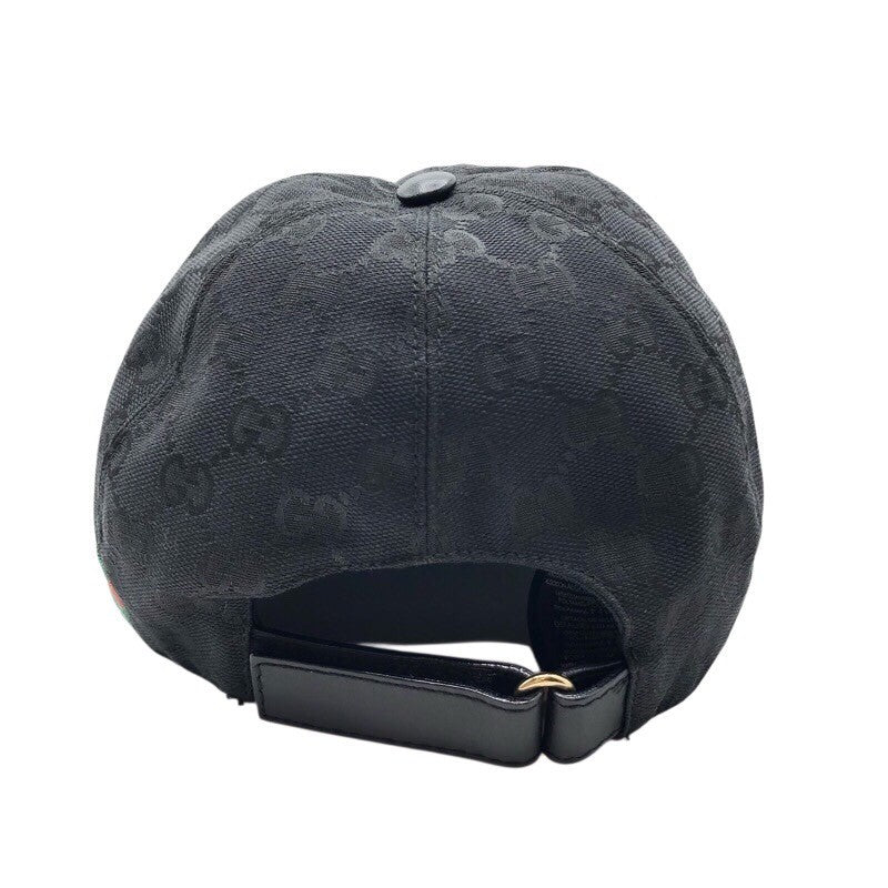 グッチ GUCCI GGキャンバス　キャップ 200035”601491 ブラック キャンバス ユニセックス その他ファッション雑貨
