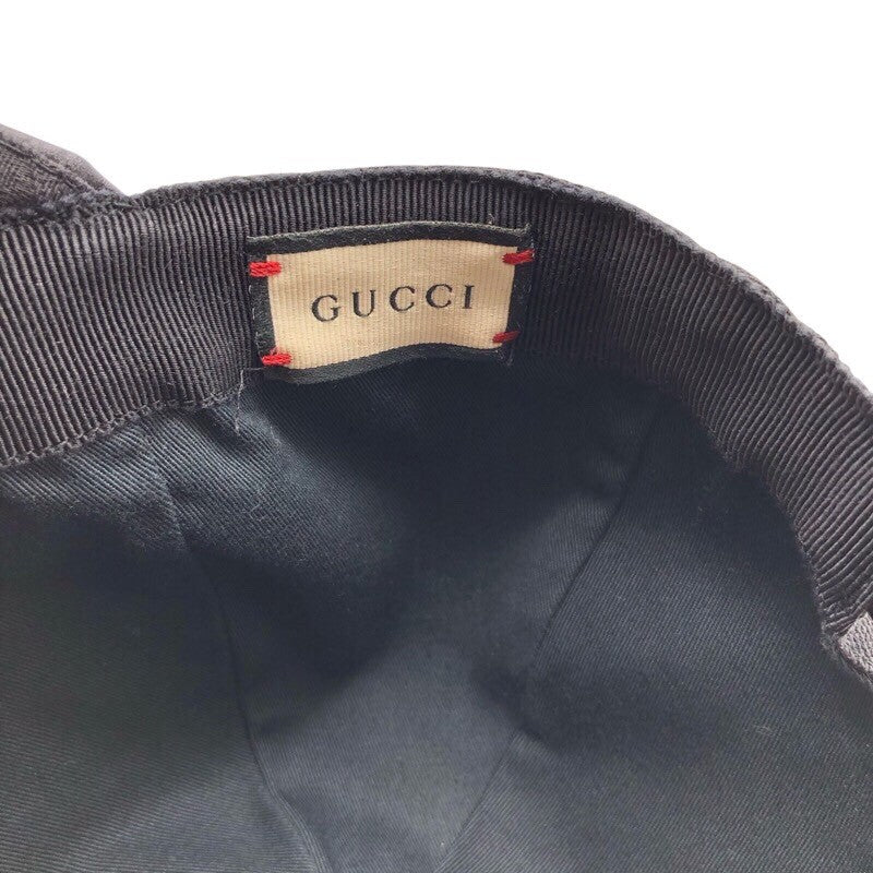 グッチ GUCCI GGキャンバス　キャップ 200035”601491 ブラック キャンバス ユニセックス その他ファッション雑貨